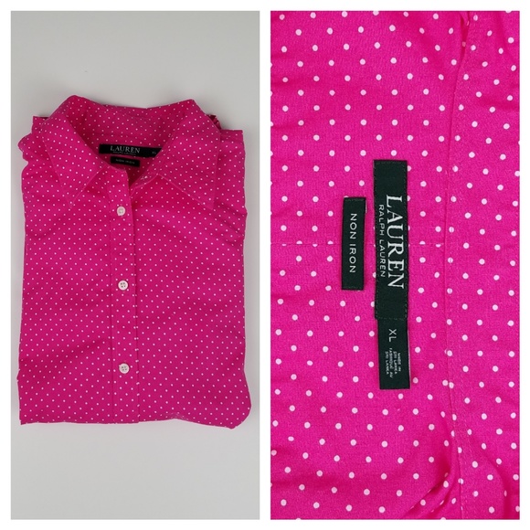 Lauren Ralph Lauren Tops - Ralph Lauren Polka Dot Shirt